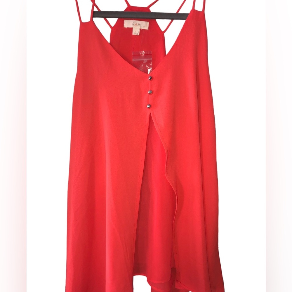 Large Bright Orange EM Top